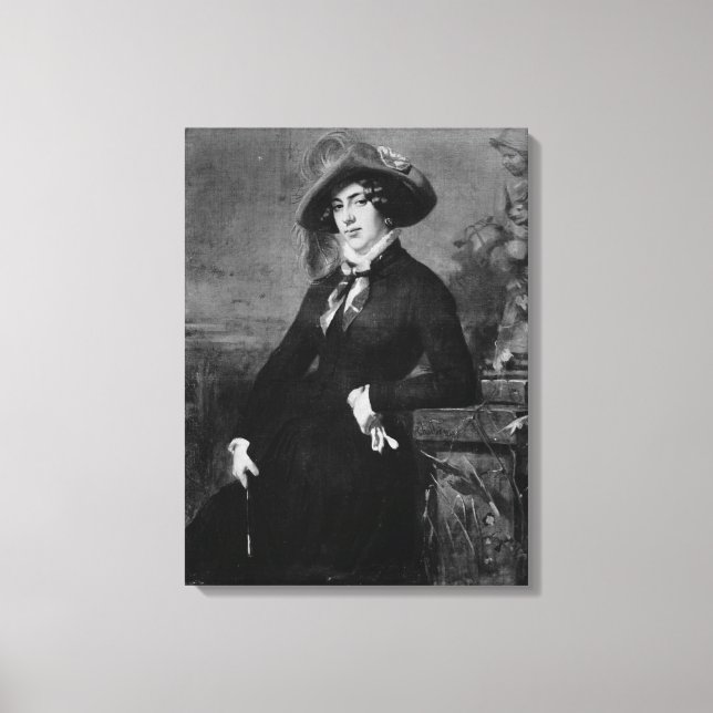 Porträtt i Lola Montez , 1844 Canvastryck (Framsida)