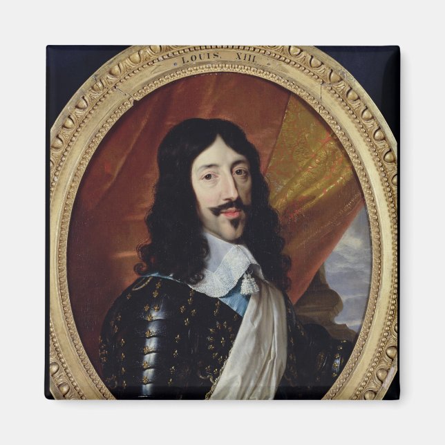 Porträtt i Louis XIII efter 1610 Magnet (Framsidan)