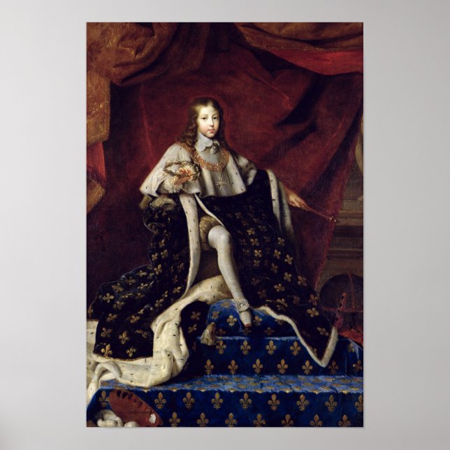 Porträtt i Louis XIV åldras 10, 1648 Poster (Framsidan)