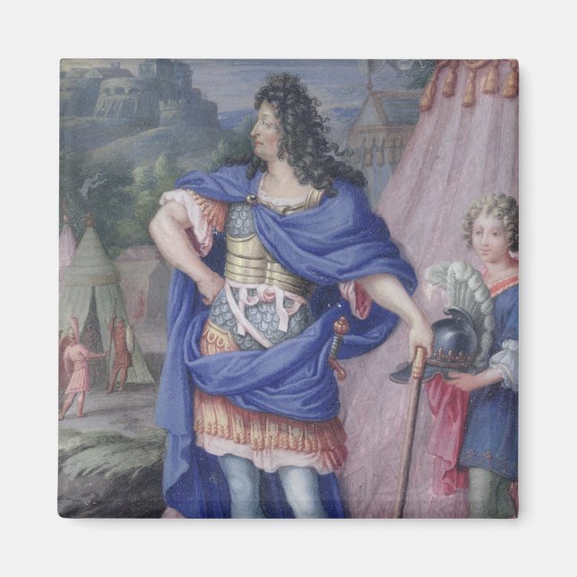 Porträtt i Louis XIV Kung av Frankrike Magnet (Framsidan)