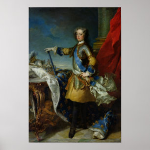 Porträtt i Louis XV Kung av Frankrike, c.1727 Poster