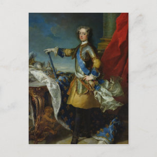 Porträtt i Louis XV Kung av Frankrike, c.1727 Vykort