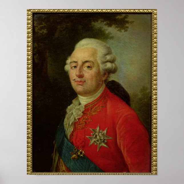 Porträtt i Louis XVI Kung i Frankrike Poster (Framsidan)