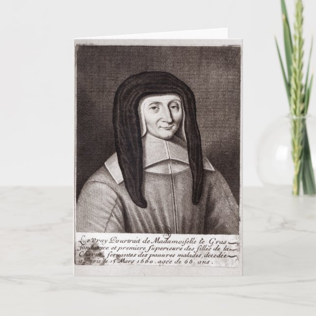 Porträtt i Louise de Marillac Kort (Framsida)