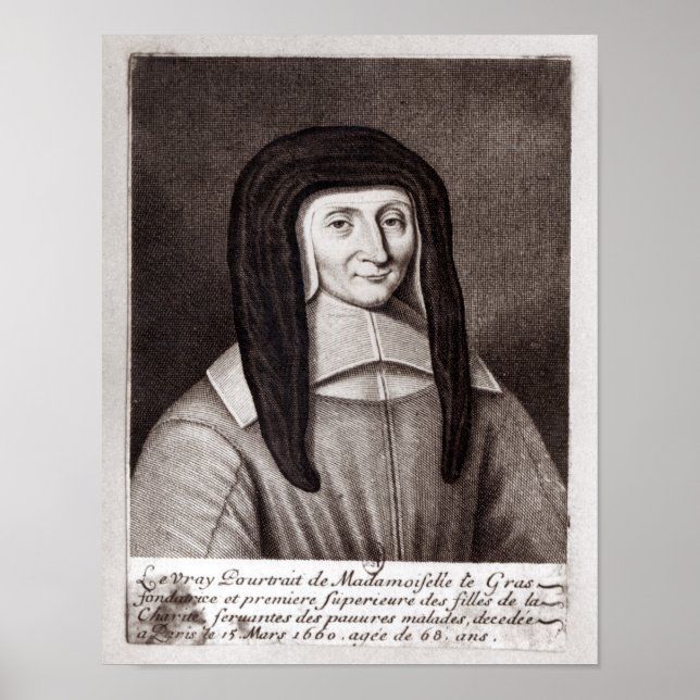 Porträtt i Louise de Marillac Poster (Framsidan)