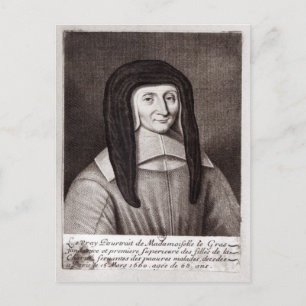 Porträtt i Louise de Marillac Vykort