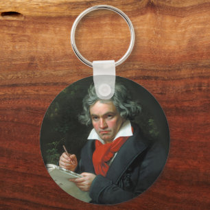Porträtt i Ludwig van Beethoven Classical Music Nyckelring