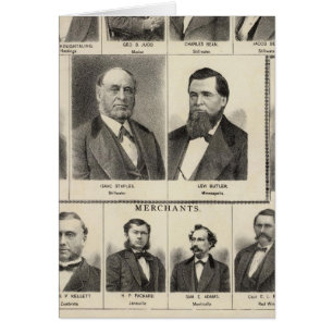 Porträtt i Lumber Dealers, Minnesota Hälsningskort