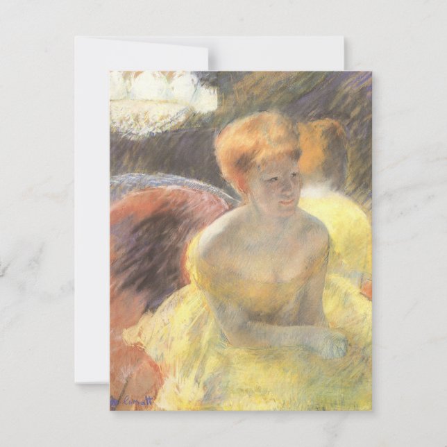 Porträtt i Lydia vid operan av Mary Cassatt (Framsida)