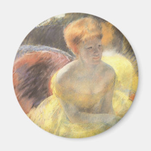 Porträtt i Lydia vid operan av Mary Cassatt Magnet