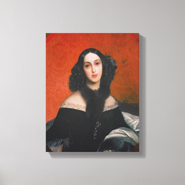 Porträtt i M.A. Bek, 1840 Canvastryck (Framsida)