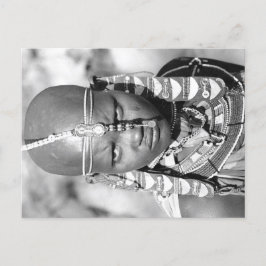 Porträtt i Maasai Vykort