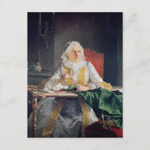Porträtt i Madame Antoine Crozat, 1741 Vykort