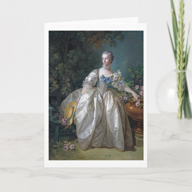 Porträtt i Madame Bergeret, Boucher Kort (Framsida)