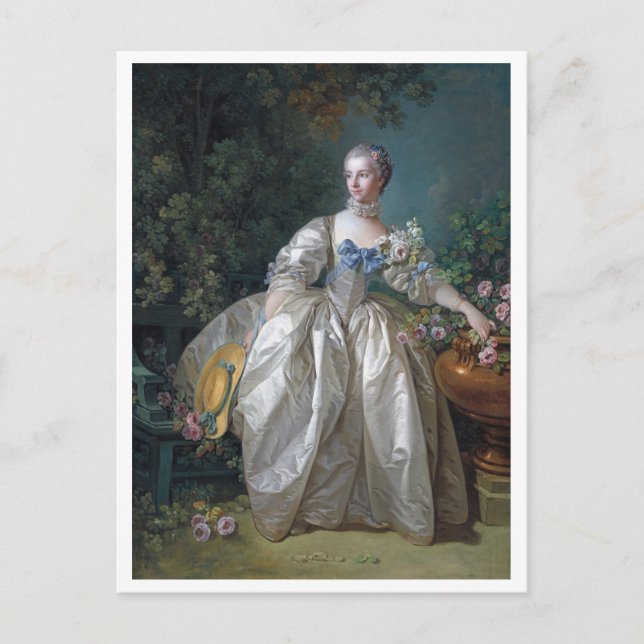 Porträtt i Madame Bergeret, Boucher Vykort (Framsida)