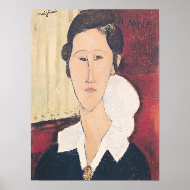 Porträtt i Madame Hanka Zborowska, 1917 Poster (Framsidan)