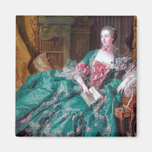 Porträtt i Madame Pompadour, Boucher, 1756 Magnet