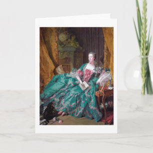 Porträtt i Madame Pompadour, Boucher Kort