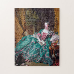 Porträtt i Madame Pompadour, Boucher Pussel