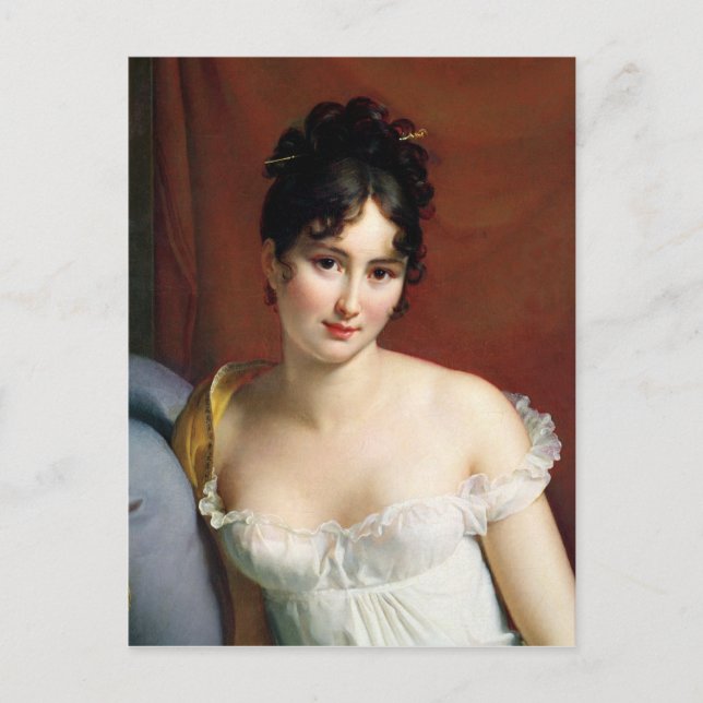 Porträtt i Madame Recamier Vykort (Framsida)