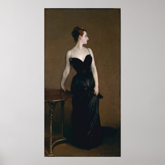Porträtt i Madame X av John Singer Sargent, 1884 Poster (Framsidan)