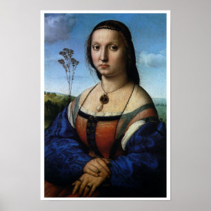 Porträtt i Maddalena Doni av Raphael Sanzio Poster
