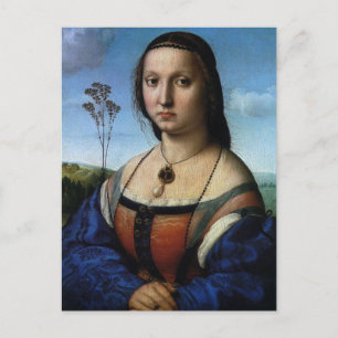 Porträtt i Maddalena Doni av Raphael Sanzio Vykort