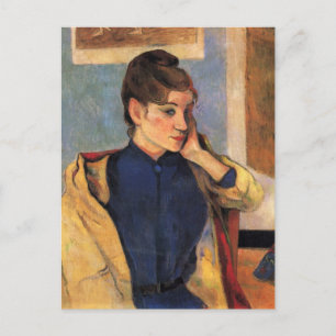 Porträtt i Madeline Bernard - Paul Gauguin Vykort