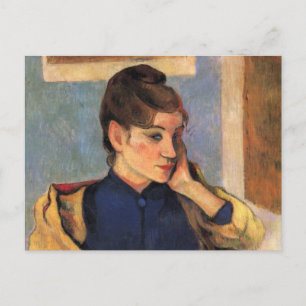 Porträtt i Madeline Bernard - Paul Gauguin Vykort