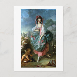 Porträtt i Mademoiselle Guimard som Terpsichore, c Vykort