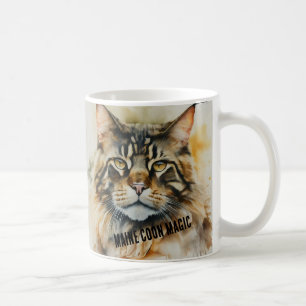 Porträtt i Maine Coon Cat Mugg