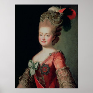 Porträtt i Maria Fyodorovna Poster