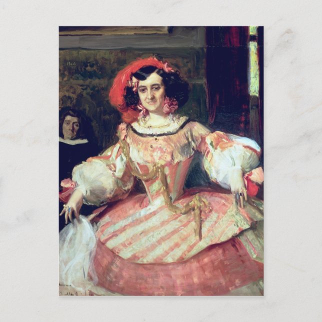 Porträtt i Maria Guerrero Vykort (Framsida)