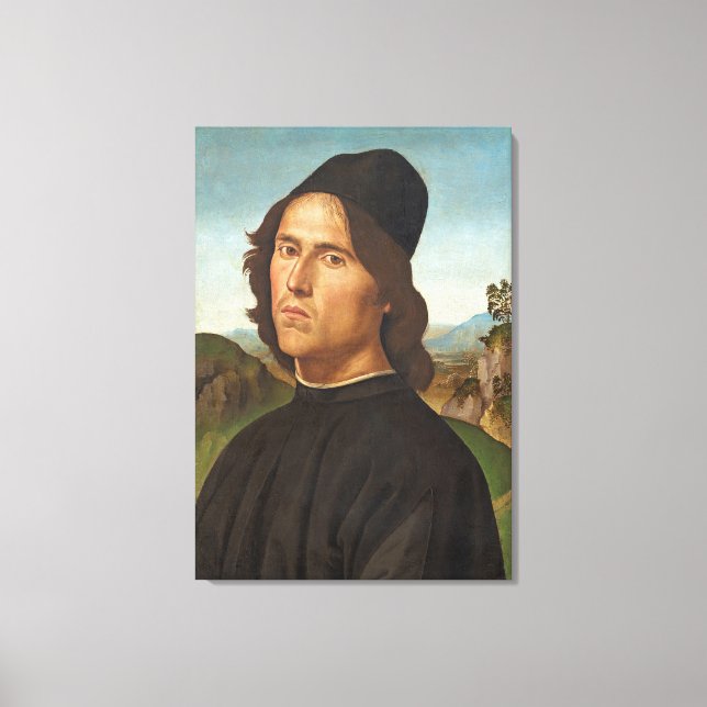 Porträtt i Marianito Goya, konstnären Canvastryck (Framsida)