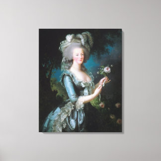 Porträtt i Marie Antoinette Canvastryck