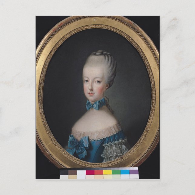 Porträtt i Marie-Antoinette de Vykort (Framsida)