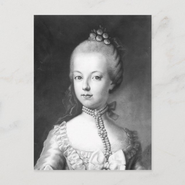 Porträtt i Marie-Antoinette i Habsbourg Vykort (Framsida)