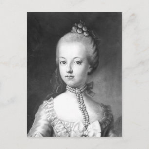Porträtt i Marie-Antoinette i Habsbourg Vykort