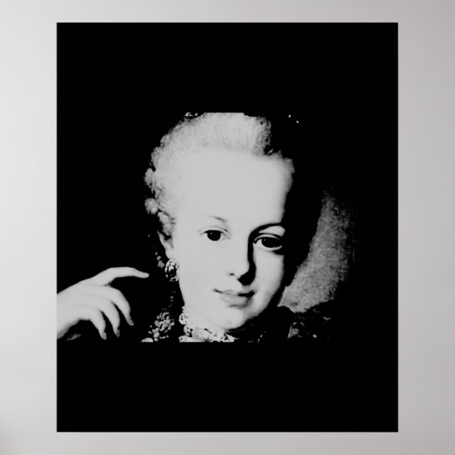 Porträtt i Marie-Antoinette Maria Antonia Österrik Poster (Framsidan)