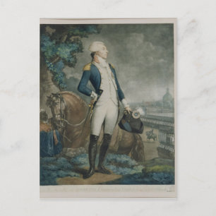 Porträtt i Marquis de La Fayette Vykort