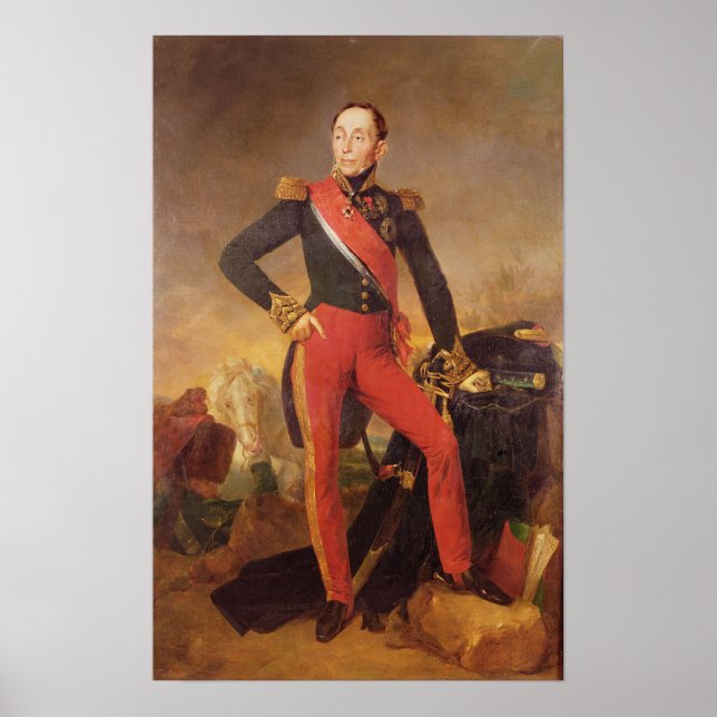 Porträtt i Marquis Emmanuel de Grouchy Poster (Framsidan)