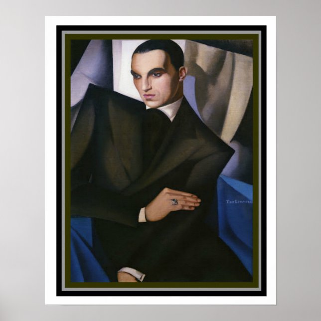 Porträtt i Marquis Sommi, Tamara de Lempicka, Poster (Framsidan)