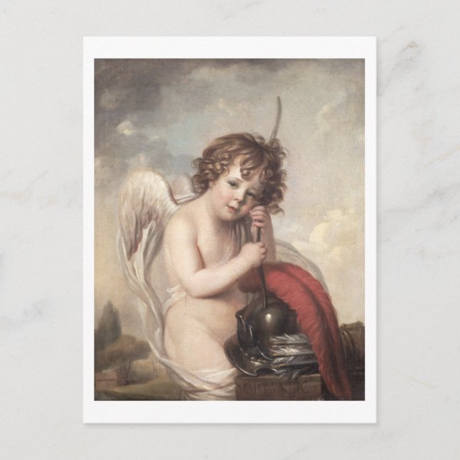 Porträtt i Master Oswald Fawcett som Cupid (olja p Vykort (Framsida)