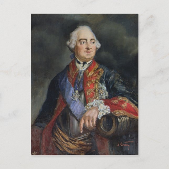 Porträtt i matematikern Leonhard Euler Vykort (Framsida)