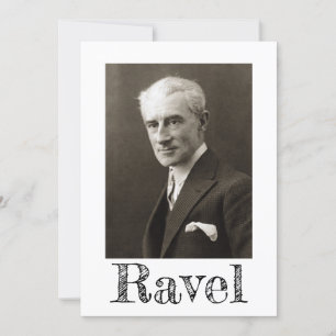 Porträtt i Maurice Ravel (c. 1925) Inbjudningar