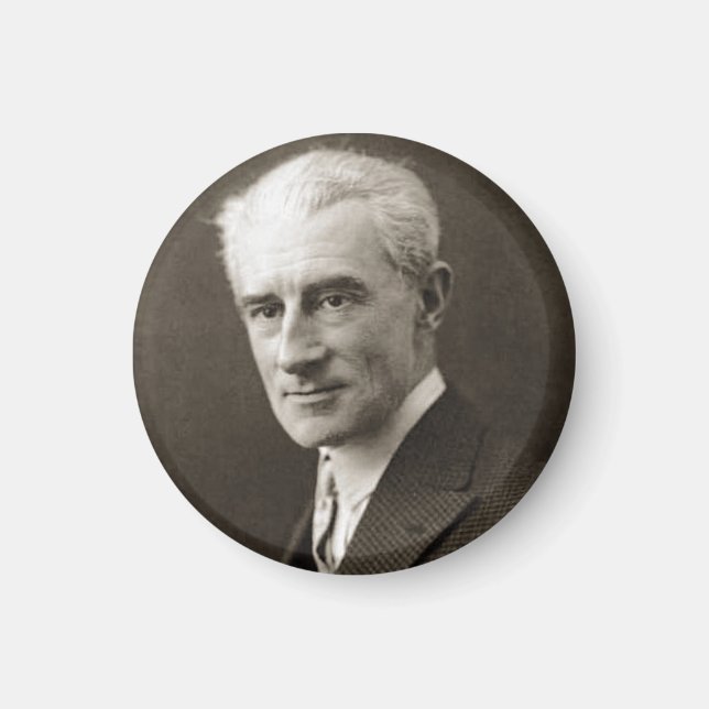 Porträtt i Maurice Ravel (c. 1925) Magnet (Framsidan)