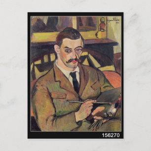Porträtt i Maurice Utrillo 1921 Vykort