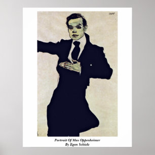 Porträtt i Max Oppenheimer av Egon Schiele Poster