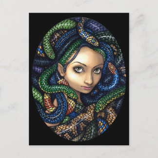 "Porträtt i Medusa" vykort