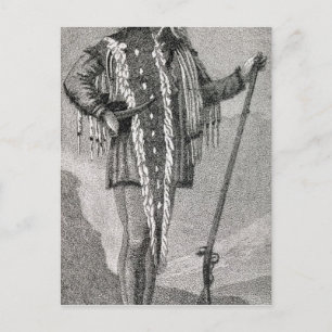 Porträtt i Meriwether Lewis graved Vykort